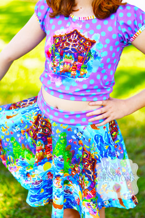Image of Summer Fun Crop Top & Skater Skirt Set 