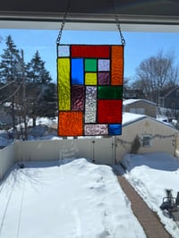 Image 1 of Small multi colored quilt