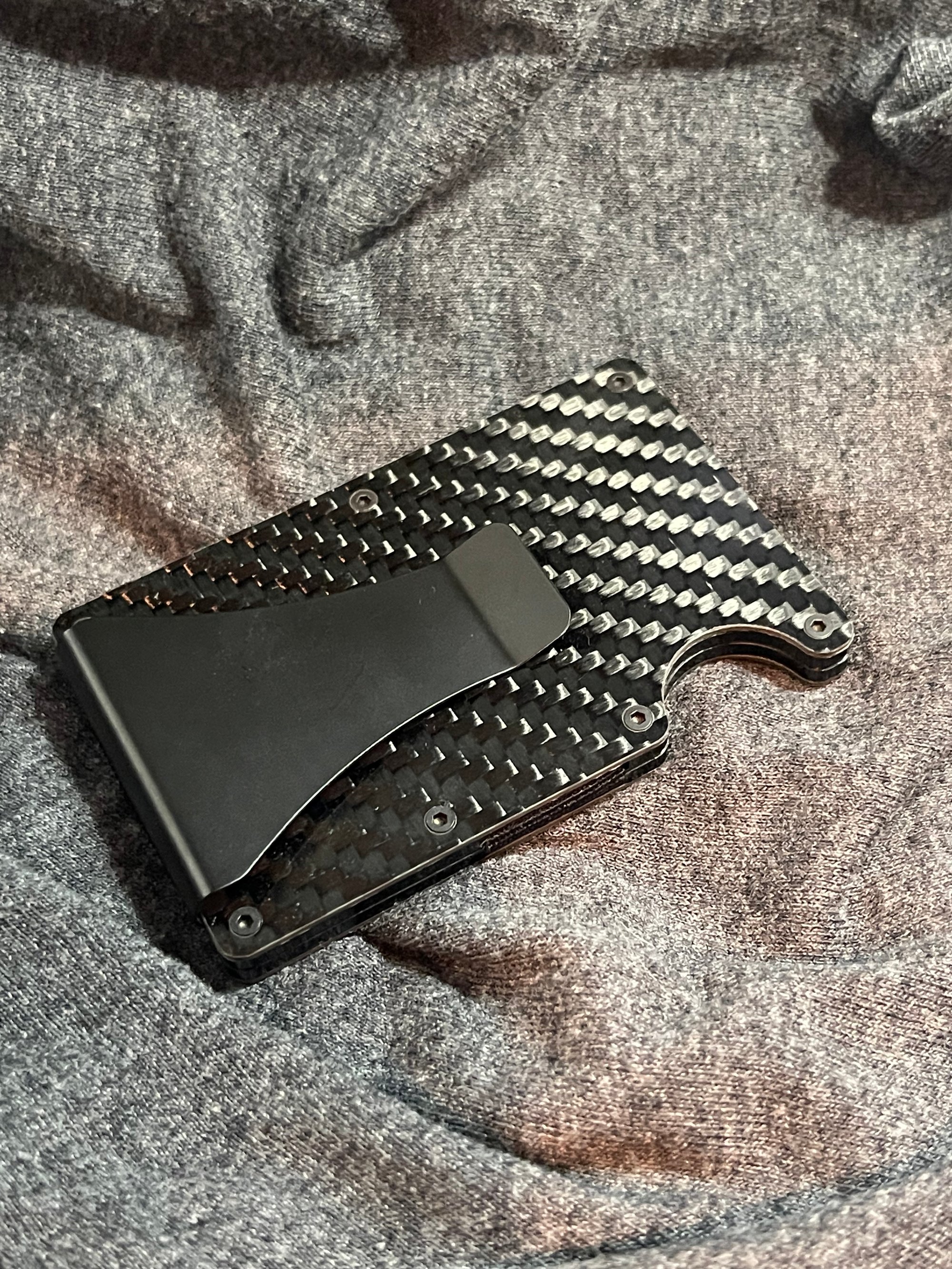 Image of Wallet - Carbon Fiber- with super glue logo