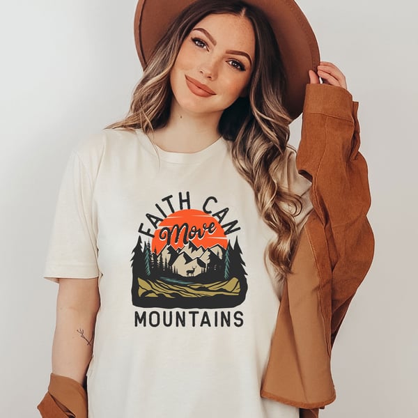 Image of Faith based t-shirt, Crewneck t-shirt