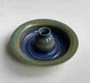 Image 4 of Candle Dish- Sapphire Blue
