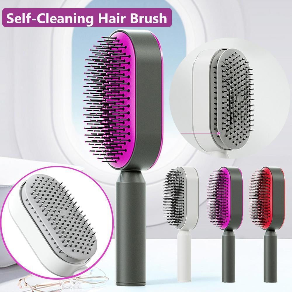 Image of Self Cleaning Hairbrush