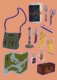 Image 2 of Adventurer's Pack Sticker Sheet