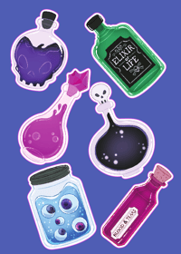 Image 2 of Deadly Poisons Sticker Sheet