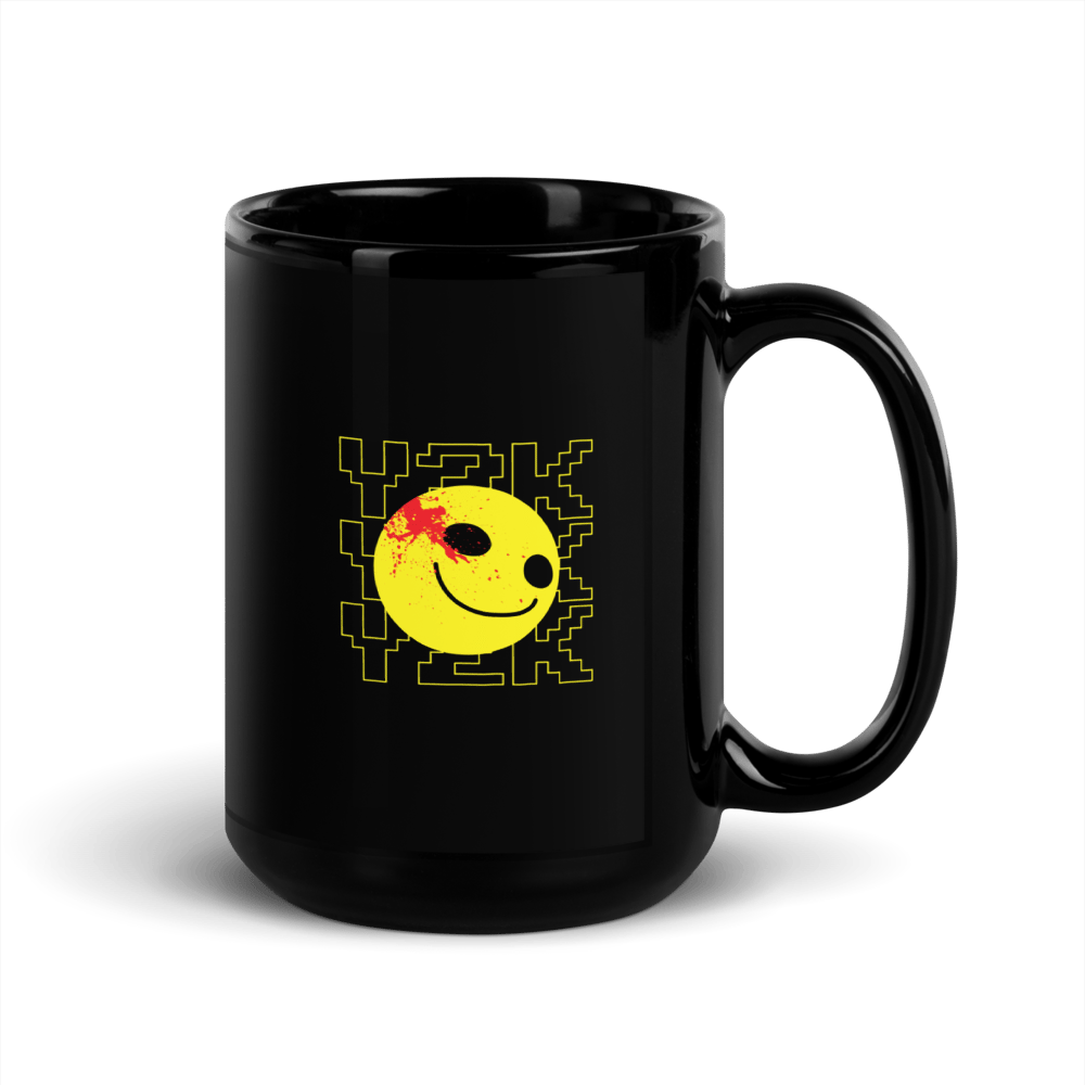 Y2K Black Glossy Mug