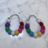 Bright Wool Hoops (sm)