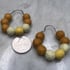 Shades of Yellow Felted Wool Hoops (large) Image 3