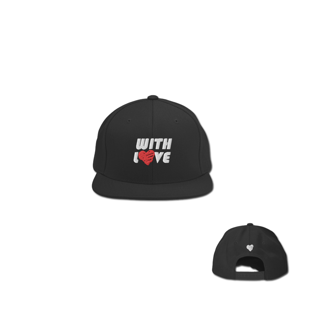 Image of WITH LOVE SNAPBACK - BLACK