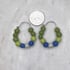 Green/Blue Felted Wool Hoops (small) Image 2