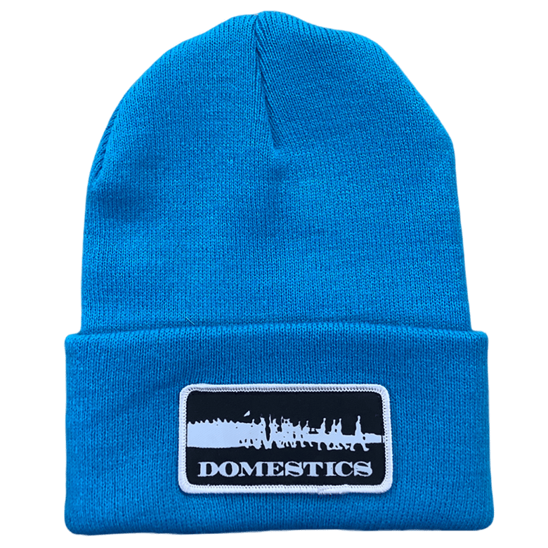 Image of DOMEstics. Soldiers patch skully blue