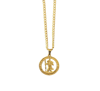 Gold St Christopher Pendant Necklace
