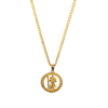 Gold St Christopher Pendant Necklace