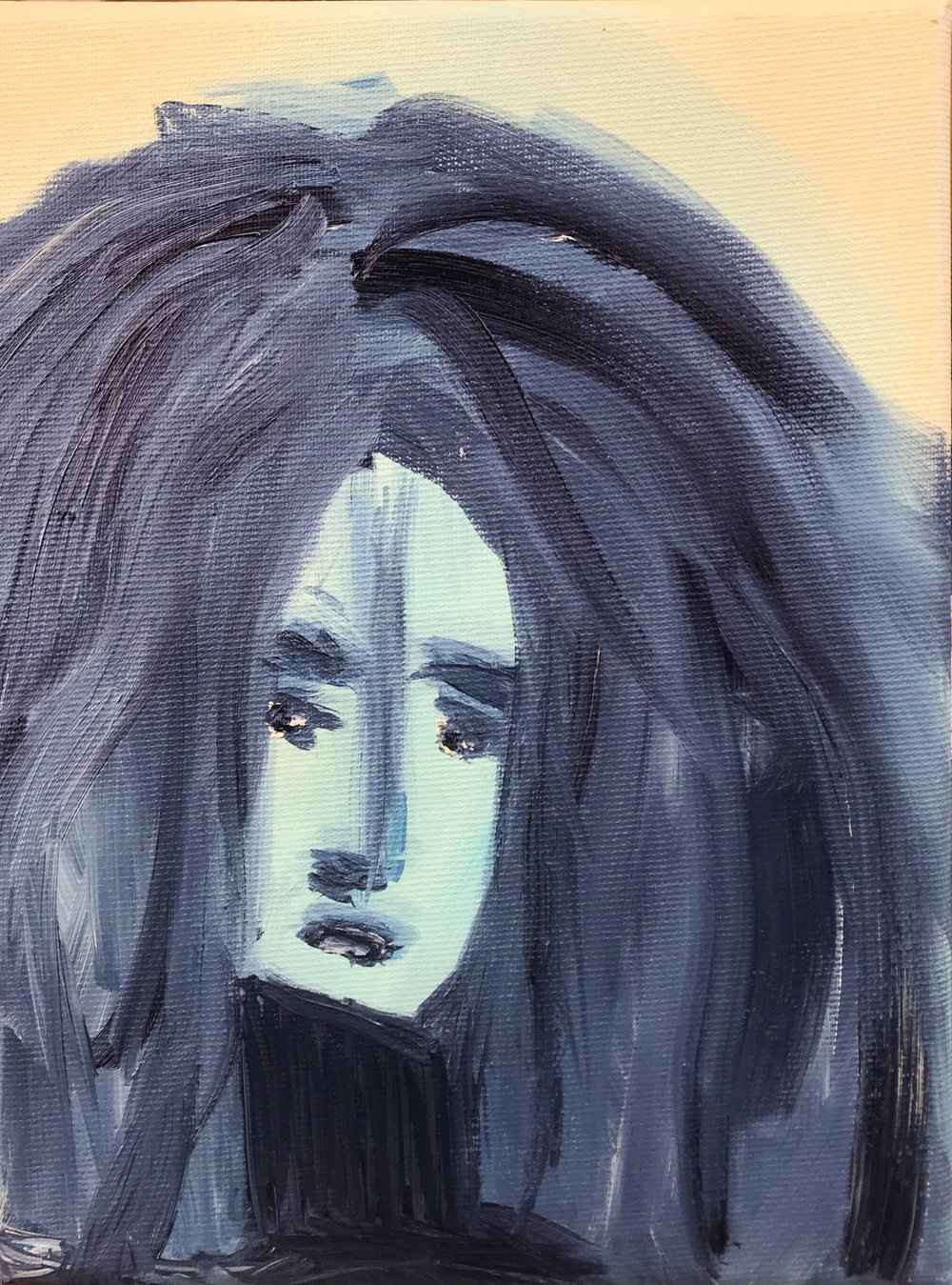 Image of  Sad girls IV/III. - 24x18 cm - oil on canvas 
