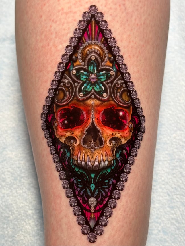 'Dia de los muertos' - Jewelled Sugar Skull 
