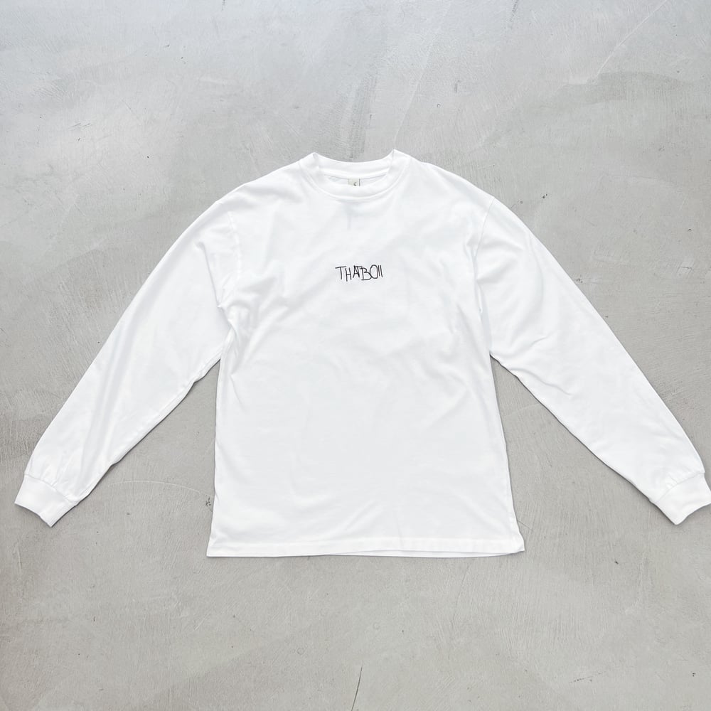 Image of THATBOII - fvcked up longsleeve white