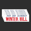 This Car Climbed Winter Hill Bumper Sticker