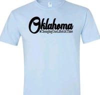 OKLAHOMA #ChangingOneLifeAtATime Shirt- Light Blue