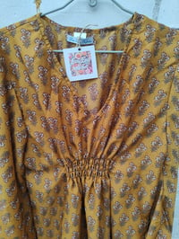 Image 4 of Bali Boho Mini dress / tunic mustard 