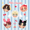 Sanrio Tubatu - TXT Sticker Sheet