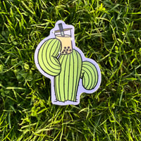 Image 1 of Boba and Cactus Sticker 