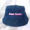 Twice Inspired "Heart Shaker" DARK Denim Bucket Hat 