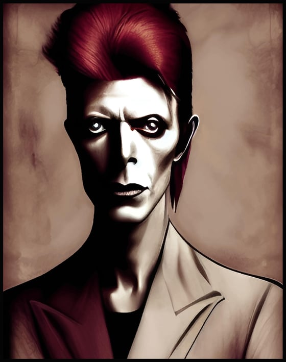 Image of David Bowie (a study)