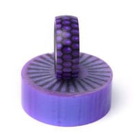 Image 5 of 3D Printed Honeycomb Ring Blanks! Pressure cast with Alumilite resin and colorful pigments.