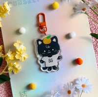 Image 2 of SG Cat Acrylic Keychain