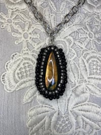 Image 1 of Hand Beaded Labradorite Necklace By Ugly Shyla