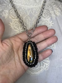 Image 2 of Hand Beaded Labradorite Necklace By Ugly Shyla