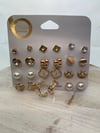 Earrings - 12 pairs