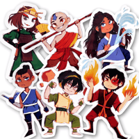 Image 1 of Avatar the Last Airbender Stickers