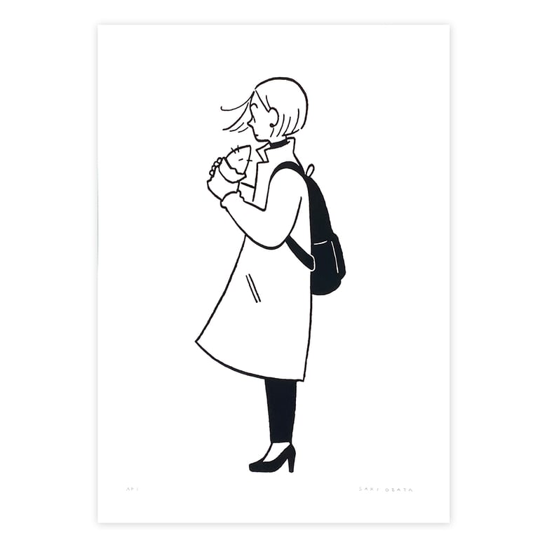 Image of Food Series "Autumn/Yakiimo" Screen Print by Saki Obata