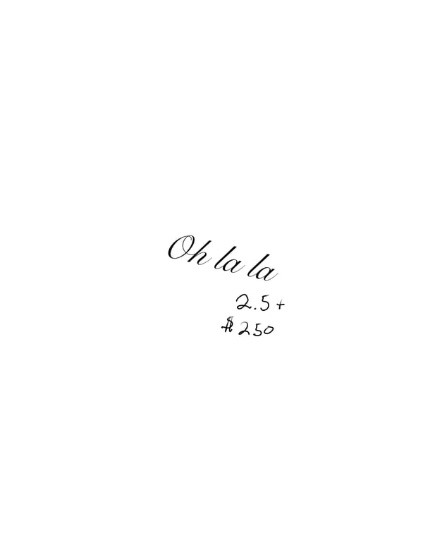 Image of “oh la la”