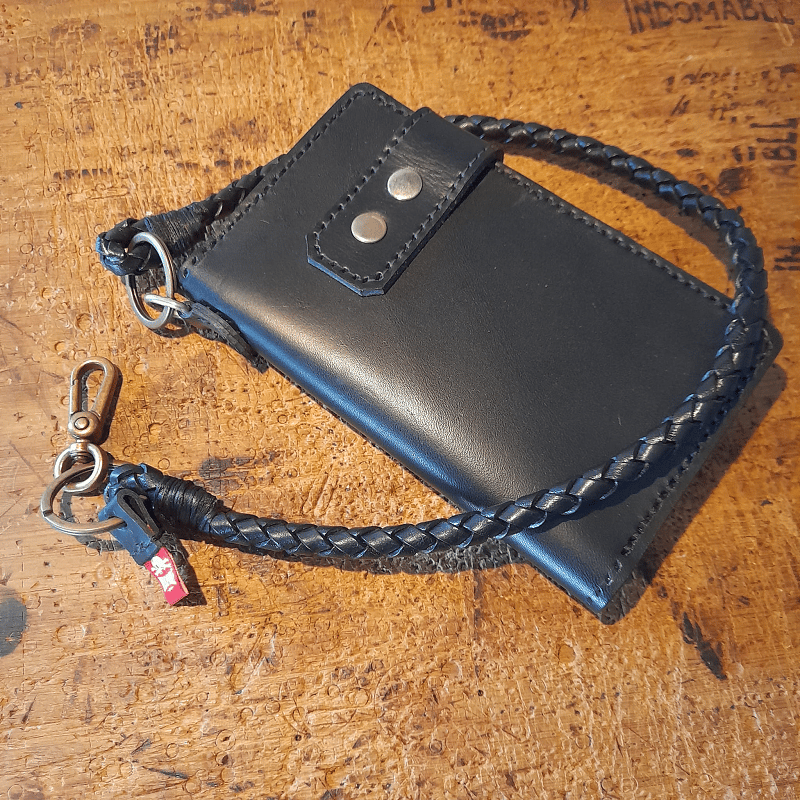 Image of Braided leather lanyard