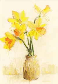 Daffodil vase