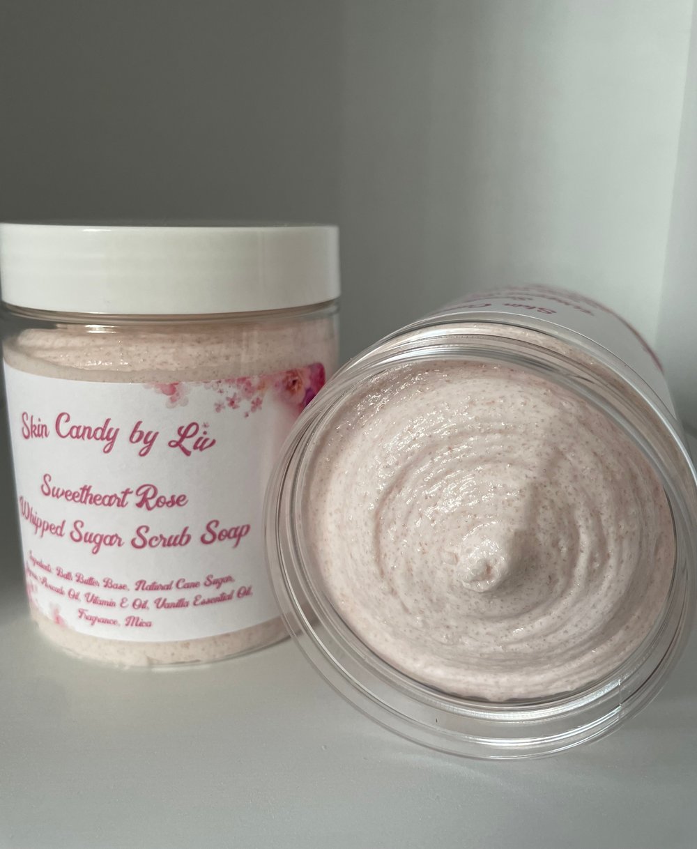 Sweetheart Rose Whipped Sugar Scrub Soap