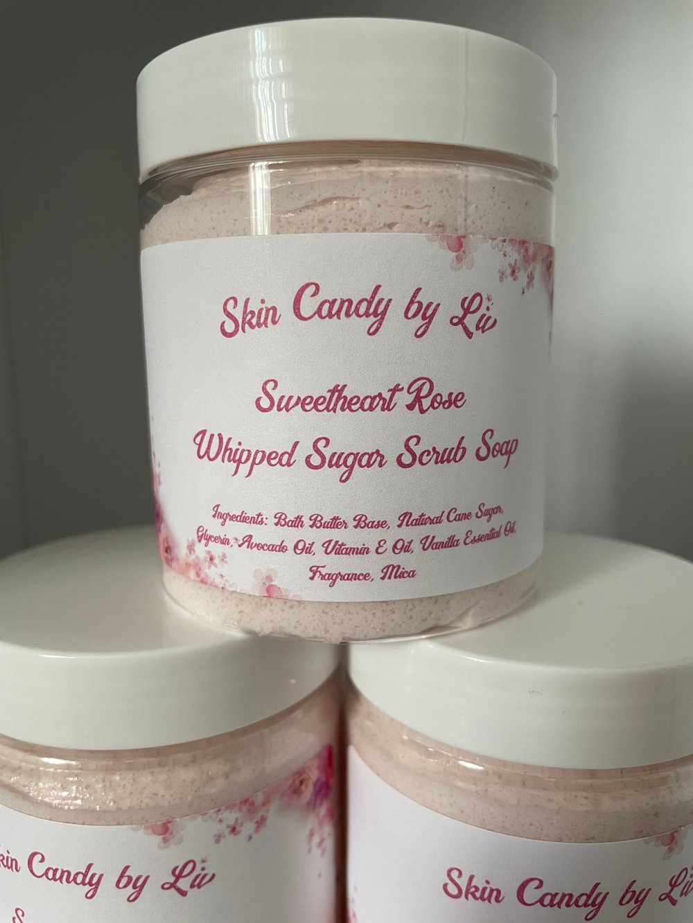Sweetheart Rose Whipped Sugar Scrub Soap