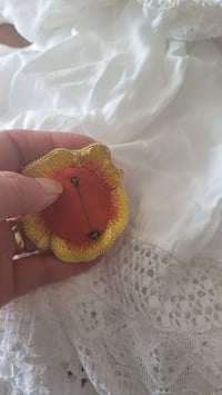 Image 5 of broche broderie  HIBISCUS