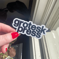 Image 2 of Grotesk Press vinyl sticker