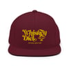 W/D Script Snapback (maroon) 