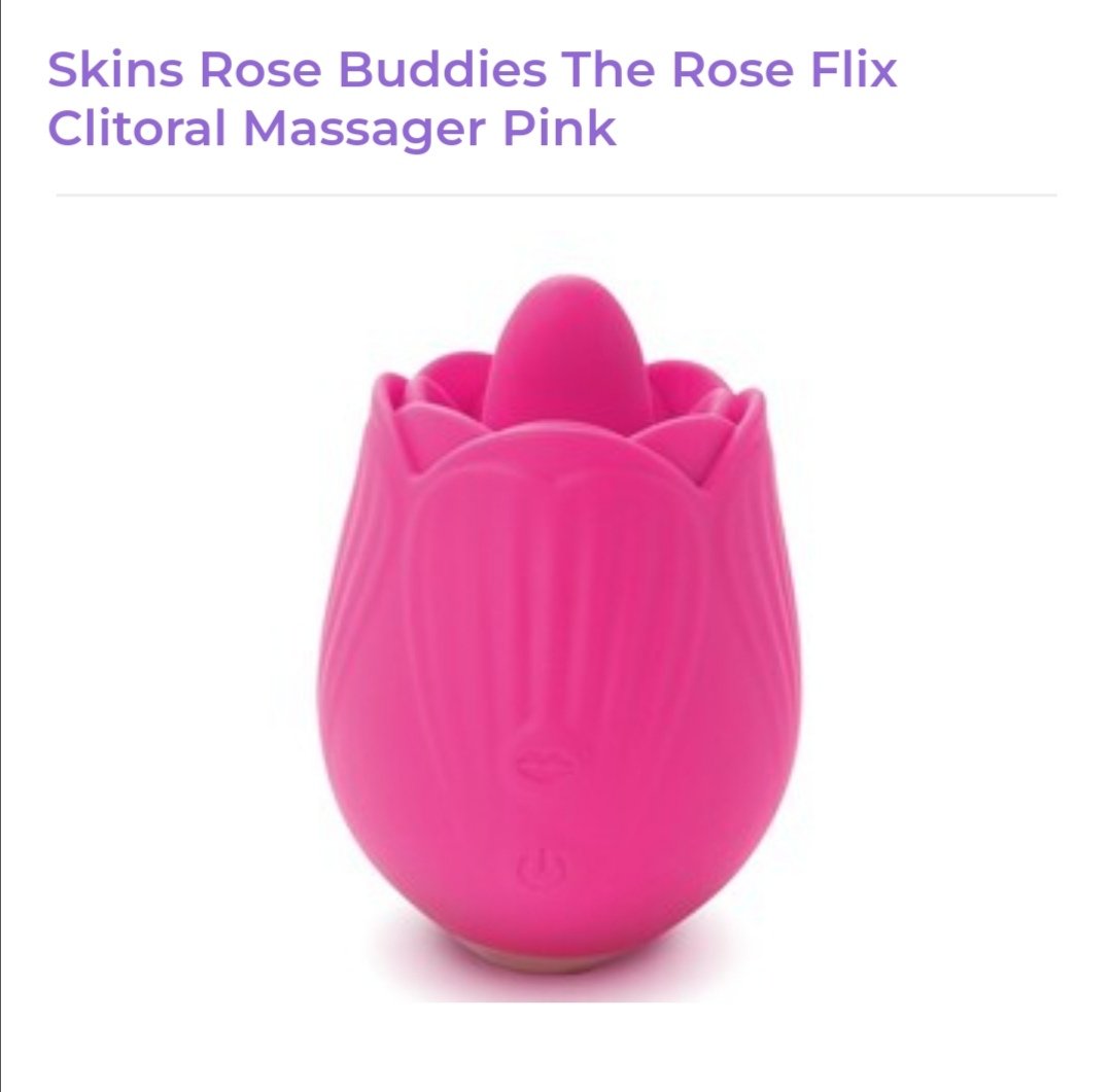 Image of Skins Rose Buddies The Rose Flix Clitoral Massager Pink