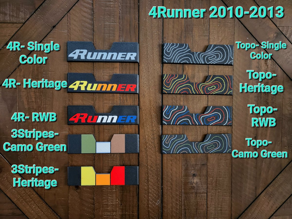 Image of Lower Faceplates- No Drawer Included (Toyota 5th Gen 4Runner 2010-2013)
