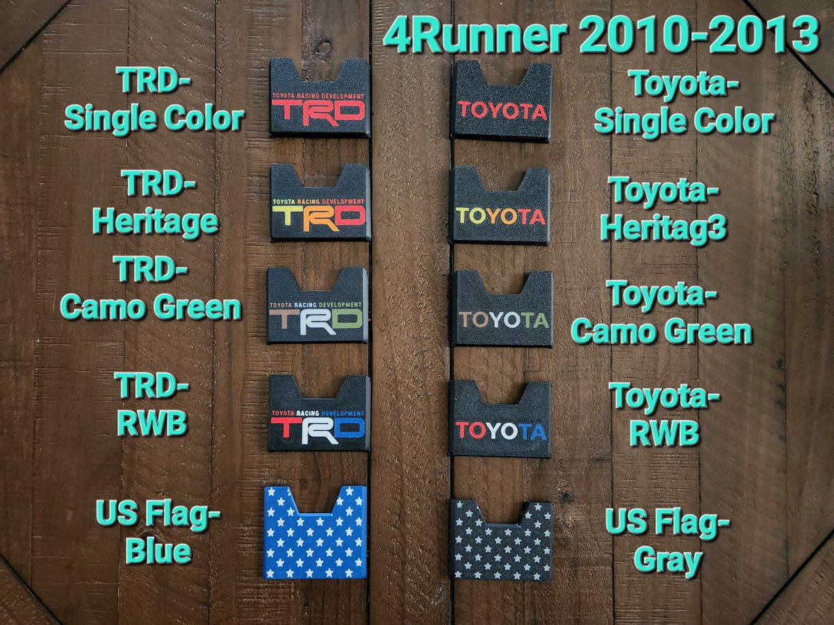 Image of Upper Faceplates- No Drawer Included (Toyota 5th Gen 4Runner 2010-2013)