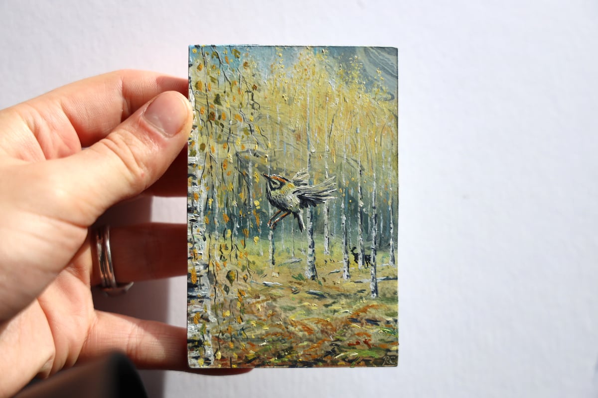 One Bespoke Pocket Painting/ Voucher