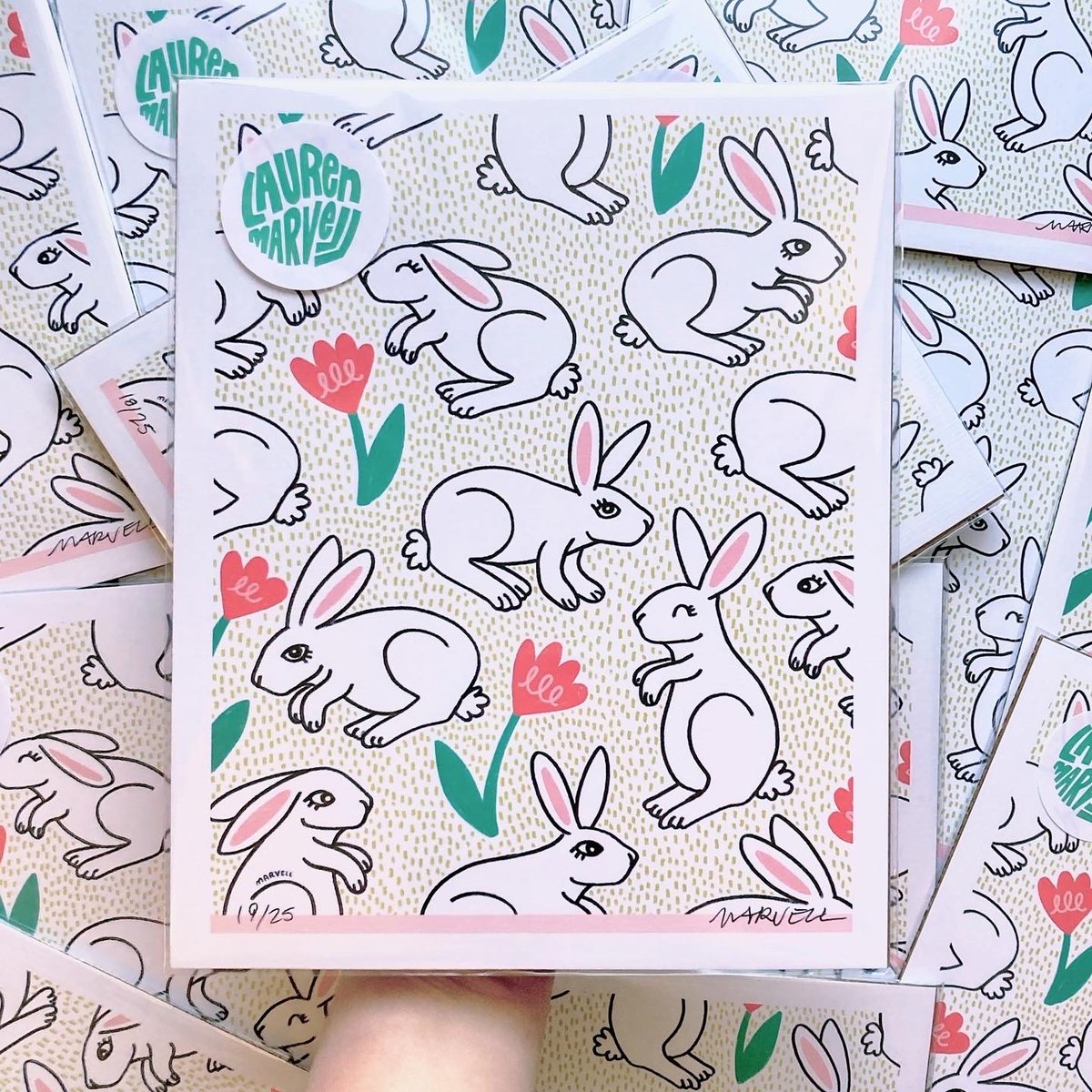 Image of LIMITED RUN - BUNNY FIELDS PRINT