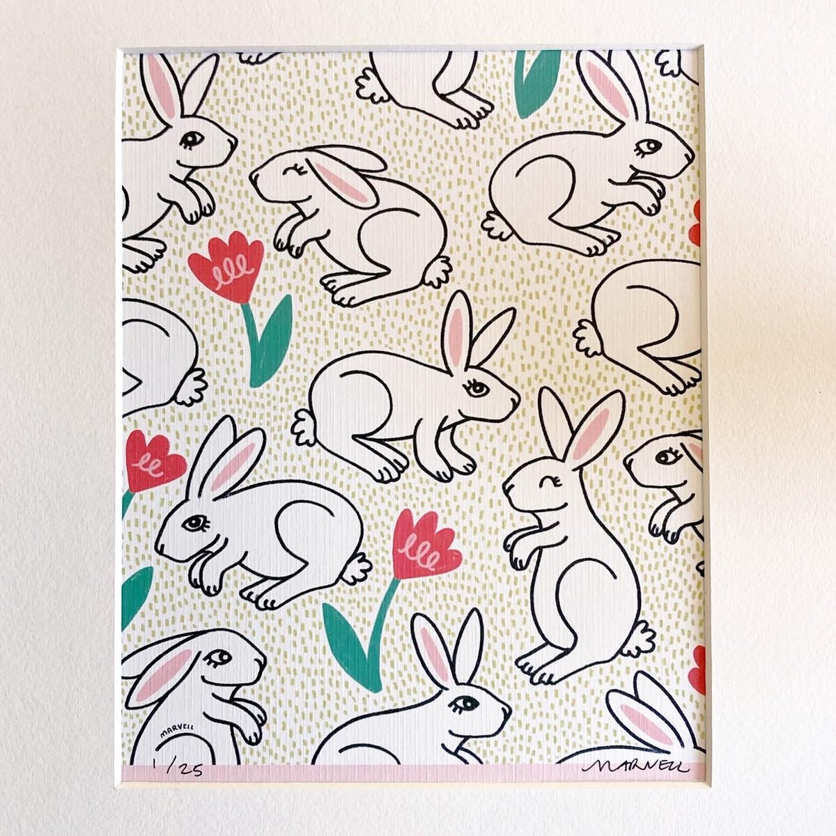 Image of LIMITED RUN - BUNNY FIELDS PRINT