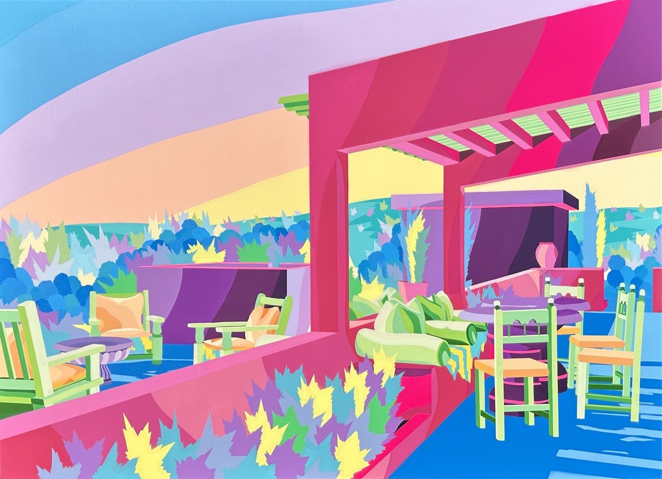 Image of Exterior in Pink by Michael Callas