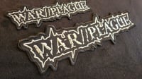 Image 1 of WAR//PLAGUE embroidered patch (sm & lg)