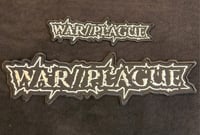Image 2 of WAR//PLAGUE embroidered patch (sm & lg)